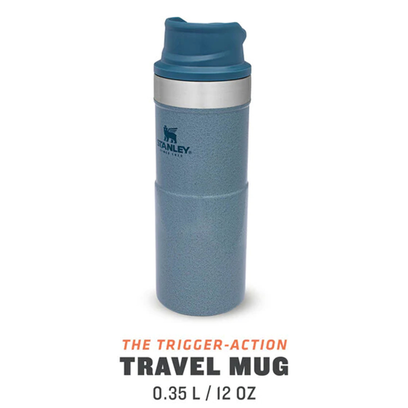 Stanley Trigger Action Travel Mug Hammertone Ice 035 Litre Cookplus 7718