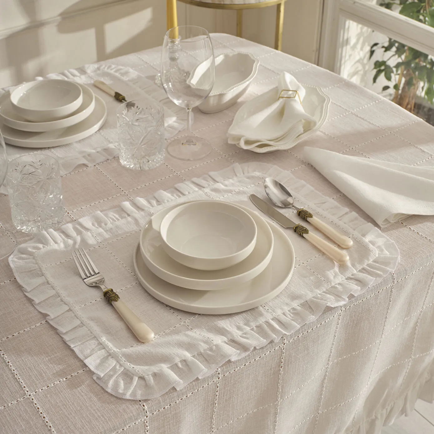 Karaca Home Lalisa 2'li Dertsiz Amerikan Servis 32X45 cm - Karaca Karaca 2 Al 1 Öde