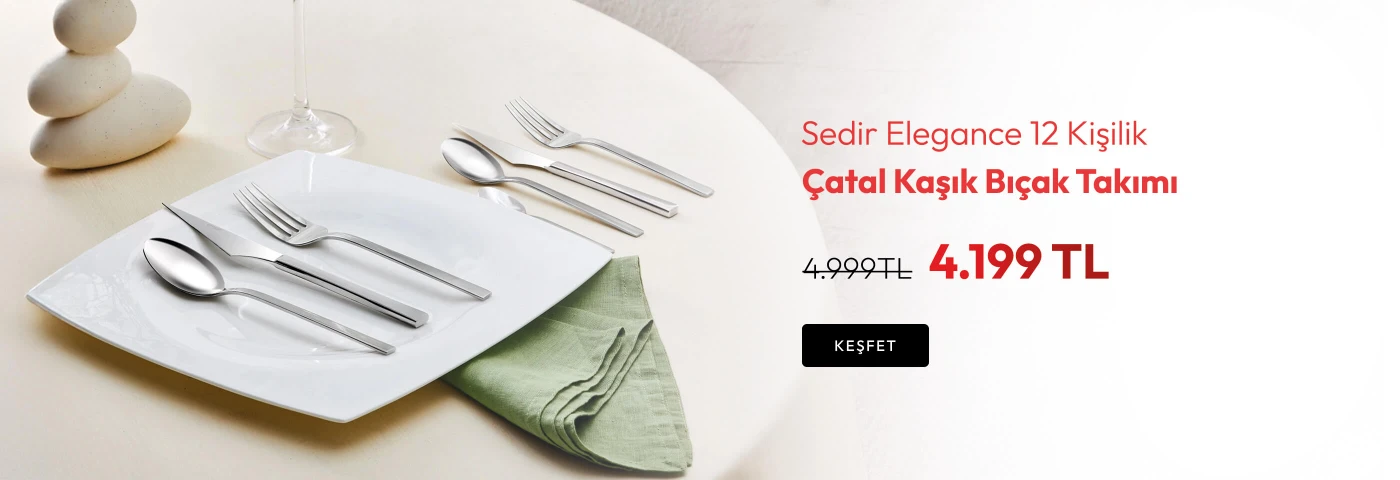 12 Kişilik Çatal Kaşık Bıçak Takımı