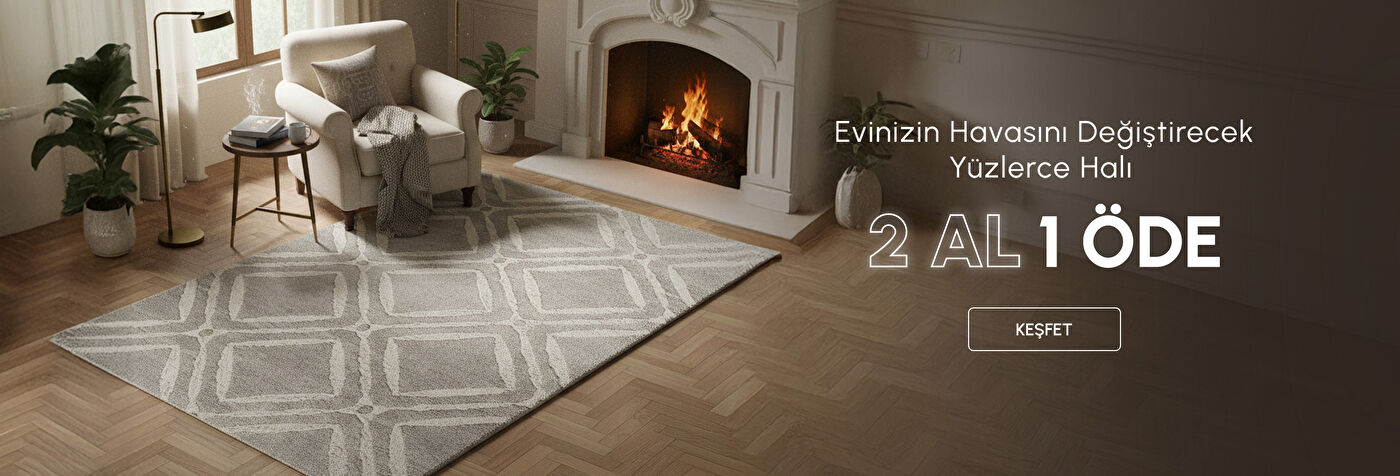 2 Al 1 Öde Kaşmir Halı