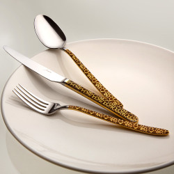 Jumbo 9400 Titanyum Gold 12 Kişilik 84 Parça Çatal Kaşık Bıçak Takımı