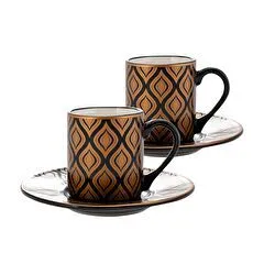 Jumbo Art Deco 2'li Kahve Fincan Takımı (Brj05)