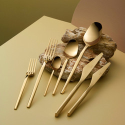 Jumbo 5100 Quartz Titanyum Bronz 12 Kişilik 84 Parça Çatal Kaşık Bıçak Seti