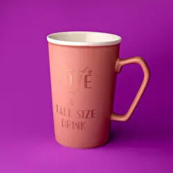 Jumbo Joy Grey Mug