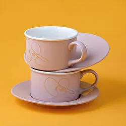 Jumbo Joy Grey Çay Fincan Takımı