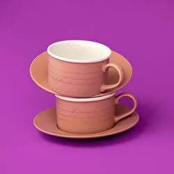 Jumbo Joy Grey Çay Fincan Takımı