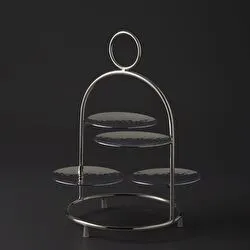 Jumbo Alula Standlı Kek Servislik 30x27,5x32,5 cm