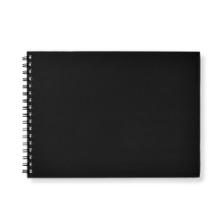 Flying Tiger Copenhagen Siyah Spiralli Eskiz Defteri A4