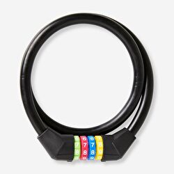 Flying Tiger Copenhagen Siyah Şifreli Bisiklet Kilidi 70 cm