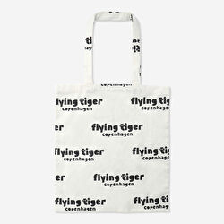 Flying Tiger Copenhagen Logolu Bez Çanta