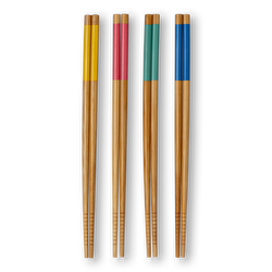 Flying Tiger Copenhagen 4'lü Çok Renkli Bambu Chopstick Seti
