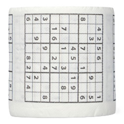 Flying Tiger Copenhagen Sudoku Desenli Beyaz Tuvalet Kağıdı