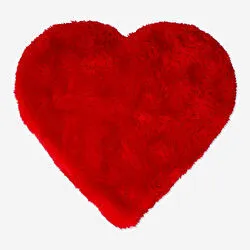 Flying Tiger Copenhagen Kırmızı Kalp Şekilli Peluş Hediye Kutusu