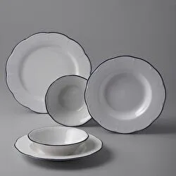 Jumbo Dark Blue Line 18 Parça 6 Kişilik Yemek Takımı