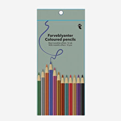 Flying Tiger Copenhagen 12'li Metalik Boya Kalem Seti