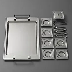 Jumbo Pluto 16 Parça 6 Kişilik Çelik Çay Seti