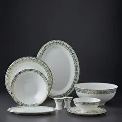 Jumbo Green Glamor 58 Parça 12 Kişilik Yemek Takımı