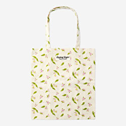 Flying Tiger Copenhagen Kiraz Çiçeği Desenli Pembe Bez Çanta