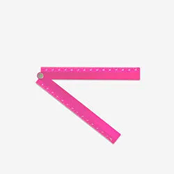 Flying Tiger Copenhagen Katlanabilir Pembe Metal Cetvel