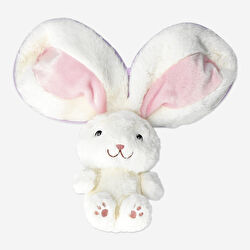 Flying Tiger Copenhagen Mor Yumurta Detaylı Beyaz Tavşan Peluş Oyuncak