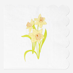 Flying Tiger Copenhagen 16'lı Nergis Desenli Pembe Kağıt Peçete