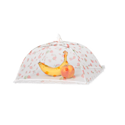 Flying Tiger Copenhagen Çilek Desenli Beyaz Yiyecek Koruma Teli