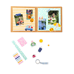 Flying Tiger Copenhagen Seyahat Boy Taşınabilir Stickerlı El İşi Kitabı