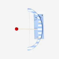 Flying Tiger Copenhagen Mavi Çizgili Ahşap Ok ve Yay Seti
