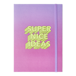 Flying Tiger Copenhagen Kalemli ve Yapışkan Not Kağıtlı Pembe Not Defteri Seti