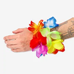 Flying Tiger Copenhagen Renkli Çiçekli Hawaii Bilekliği