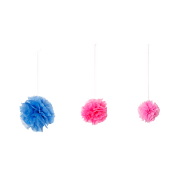 Flying Tiger Copenhagen 3'lü Çok Renkli Kağıt Ponpon Seti