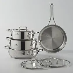 Jumbo Capello 7 Parça İndüksiyon Tabanlı Tencere Seti