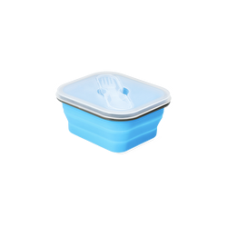 Flying Tiger Copenhagen Mavi Katlanabilir Silikon Beslenme Kabı