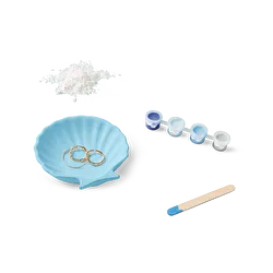 Flying Tiger Copenhagen Kendin Yap Midye Şeklinde Takı Tabağı Seti