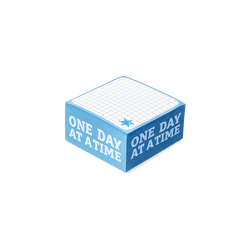 Flying Tiger Copenhagen Mavi Baskılı Bloknot