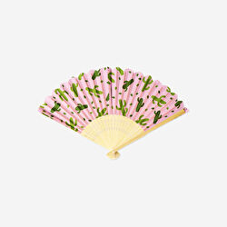 Flying Tiger Copenhagen Kaktüs Desenli Bambu Yelpaze