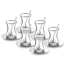 Jumbo Sedna 18 Parça Çelik Çay Seti