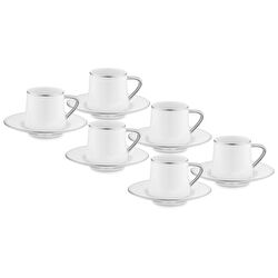 Jumbo Auro 6'lı Çelik Çay Tabağı