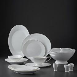 Jumbo Moon Platin 64 Parça 12 Kişilik Yemek Takımı