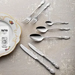Emsan Royal 84 Parça 12 Kişilik Çatal Kaşık Bıçak Takımı Lüks Kutulu