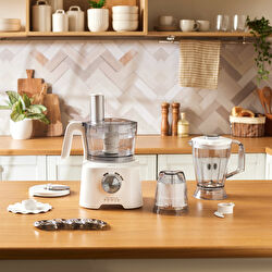 Karaca x Refika Mastermaid Power Multifunctional 10 in 1 Swiss Cream Mutfak Robotu 2000W