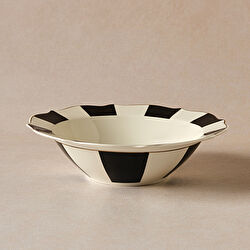 Karaca New Romantic Kalın Çizgili Kase 17 cm Kırmızı