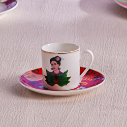 Karaca Frida Kahve Fincanı Ve Tabağı Mor 90 Ml