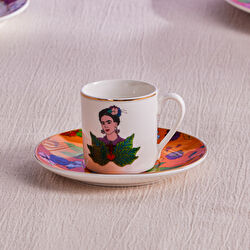 Karaca Frida Kahve Fincanı Ve Tabağı Kırmızı 90 Ml