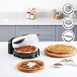 Karaca Gastro 10 in 1 Pizza Pide Lahmacun ve Tandır Ekmeği Makinesi Biodiamond Matte Black