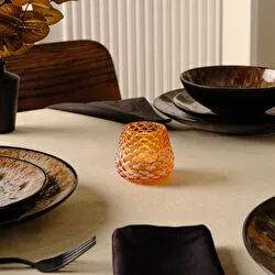 Karaca Home Pinecone Mumluk Kahverengi 7,5x7,5x6,7 cm