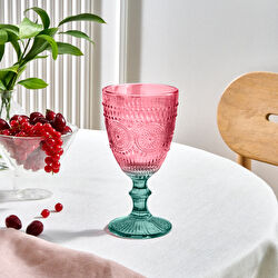 Karaca Sunflower Kadeh 314 Ml Mavi Pembe