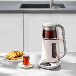 Homend Royaltea 1757H Konuşan Çay Makinesi Beyaz