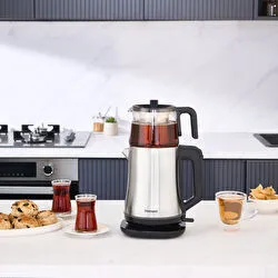 Homend Royaltea Elegant 1777H Inox Çay Makinesi Siyah