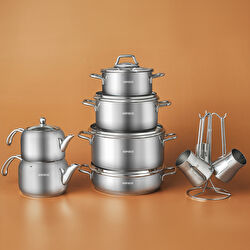 Karaca Belgrad İndüksiyon Tabanlı 15 Parça Çelik Çeyiz Seti